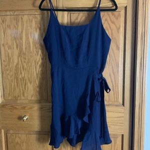 Navy Wrap Dress